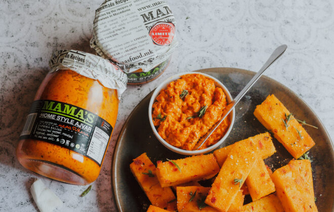 Polenta s Ajvarom i Sirom